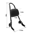 thumbnail image 2 of Respaldo Sissy Bar TCT-MOTORPARTS negro para Harley Sportster, 2 of 9