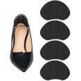 thumbnail image 1 of 2 pares de taloneras estilo pétalo (negras), las cómodas taloneras insertadas en los zapatos son demasiado grandes y la talonera está forrada con protectores de zapatos autoadhesivos. Clips de talón, 1 of 5