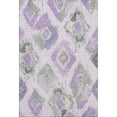 thumbnail image 2 of Addison Rugs Mayfield Premium Machine Washable Transitional Diamonds Lavender Rectangle Rug, 10' X 14' Machine Washable Transitional Diamonds Lavender Oversized Sherpa Throw Blanket, 2 of 7