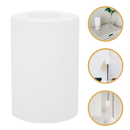 MLINS 2pcs Glass Lamp Shade Replacement for Desk Lamps and Floor Lamps Cylindrical Lampshades Glass Lights Cover for Home Hotel E27