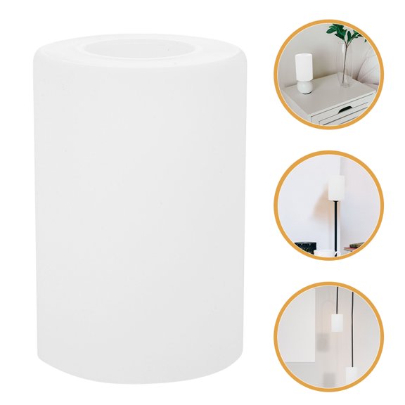 MLINS 2pcs Glass Lamp Shade Replacement for Desk Lamps and Floor Lamps Cylindrical Lampshades Glass Lights Cover for Home Hotel E27