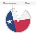 thumbnail image 4 of Christmas Tree Skirt Star-Texas-Flag Xmas Tree Skirt with Tassels Christmas Holiday Decoration 30", 4 of 6