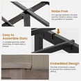 thumbnail image 6 of Farmhouse Storage Bed Frame, Twin Platform Bed with Bookcase Headboard and 4 Drawers, No Box Spring Needed, Gray Industrial Wood Bedroom Furniture, 6 of 8