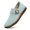 Light Blue, variant on Women's Leather Round Toe Buckle Loafers Slip On Comfort Soft Walking Flats Casual Lightweight Driving Work Shoes