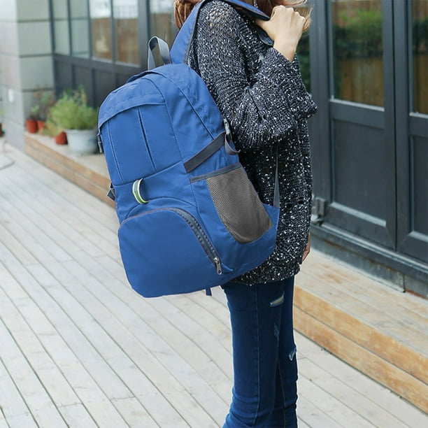 Mochila plegable para acampar y hacer senderismo, de gran capacidad, para exteriores, ultraligera, portátil, para viajes, para montañismo, de poliéster.