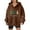 Brown, variant on Merry Christmas Hoodies for Women 2025 Long Sleeve Holiday Xmas Graphic Hooded Sweatshirt Pullover Tops