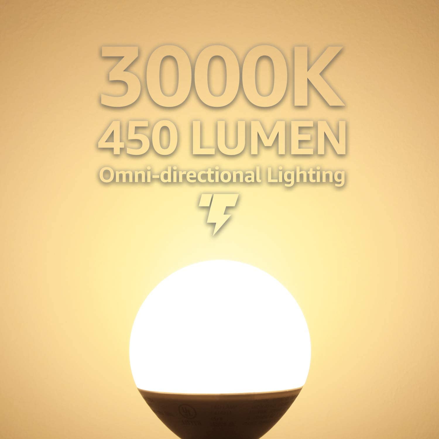 12 Pack Vanity Globe Light Bulbs G25 LED for Bathroom Mirror Decorative, 40W Dimmable, E26 Round Frosted Decorative Bulb, Warm White