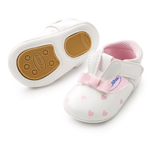 DPTALR Chaussures de Mode pour Bébé Fille Oreilles de Lapin Premiers Pas Enfant