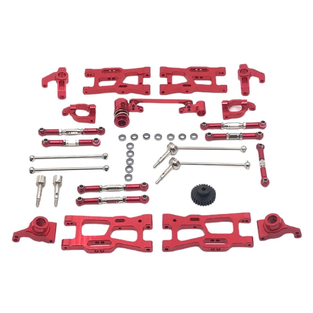 TISHITA Front and Rear Steering Hub Base C Carrier Upgrade Kits :14 144001 1:12 124019 Red