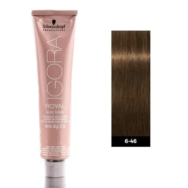 test Kwik Verspreiding 6-46 - Dark Blonde Beige Chocolate , Schwarzkopf Professional Igora Royal  Nude Tones Color Creme Hair - Pack of 3 w/ Sleek Teasing Comb - Walmart.com