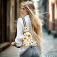 thumbnail image 5 of FORMRS Womens Crossbody Sling Bag Travel Daypack Shoulder Chest Backpack, Sunflowers and Leaves Pattern, 5 of 7