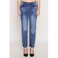thumbnail image 3 of Womens WAX Straight Leg Whiskered Jeans, 3 of 4