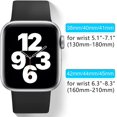 thumbnail image 2 of [Paquete de 6] Compatible con correas de Apple Watch de 45 mm, 44 mm, 42 mm, 41 mm, 40 mm y 38 mm, pulseras deportivas de silicona suave, correa de repuesto compatible con Iwatch Seri, 2 of 5