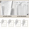 thumbnail image 5 of Spring Floral Butterfly Swag Valances for Windows, Kitchen Curtains 36 Inch Length 2 Panels Set, Farmhouse Flowers Botanical Short Curtains for Small Windows Rod Pocket Cafe Curtains Drapes 28"x36", 5 of 8