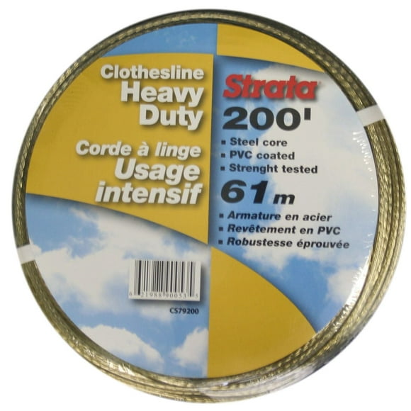 Corde à linge dorée pour usage intensif de Ben-Mor 61 m/200 pi
