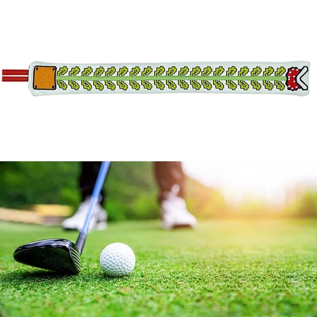Cubierta para la cabeza de la varilla de alineación de golf perfecl 35 cm x 4 cm cuero PU
