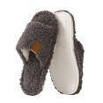 thumbnail image 2 of XFeng Women’s Open Toe Fuzzy Slide Slippers, Solid Faux Fur Soft Plush House Slippers, Non‑Slip Indoor Bedroom Slippers, 2 of 5