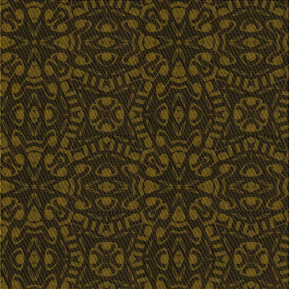 Ahgly Company Machine Washable Indoor Square Transitional Dark Bronze Brown Area Rugs, 8' Square