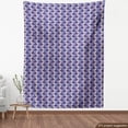 thumbnail image 4 of Retro Sofa Upholstery Fabric by the Yard, Watercolor Like Painted Boots Fashion Themed Pattern in Purple Colors, Decorative Fabric for DIY and Home Accents, Quartz Peach and Violet by Ambesonne, 4 of 5