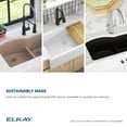 thumbnail image 5 of Elkay Elxru13322 Quartz Luxe 33" Undermount Single Basin Quartz Composite Kitchen Sink -, 5 of 7
