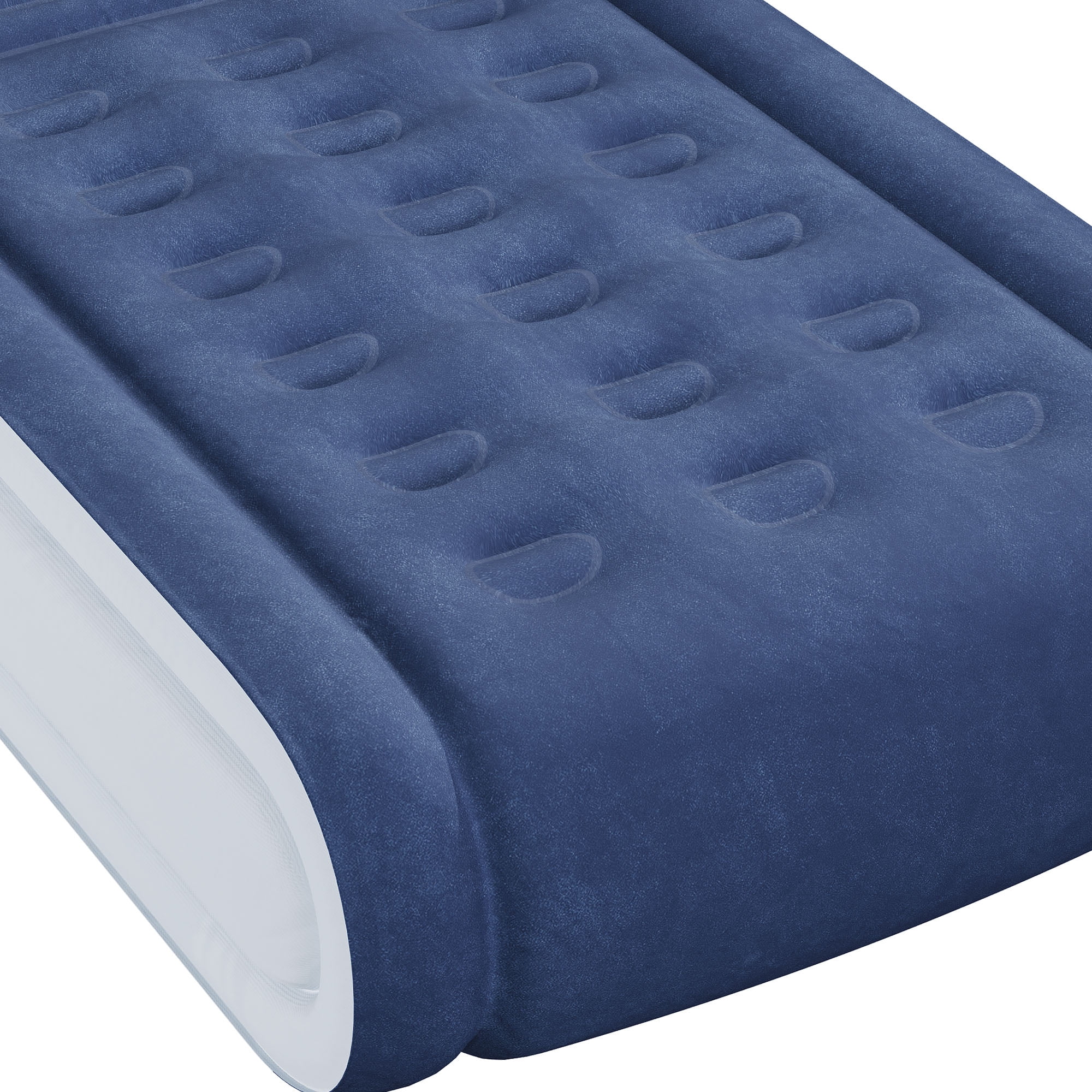 Uforic Twin Air Mattress,Luxurious Velvet Surface, Unsurpassed Body Support, Ergonomic Design with Integrated Pillow, Emergency Repair Kit, and Rapid Inflation/Deflation
