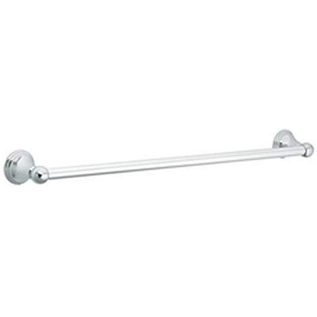 Barra para toallas Moen Preston cromada de 24 pulgadas de largo, aluminio