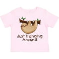 thumbnail image 3 of Inktastic Just Hanging Around with Cute Sloth Boys or Girls Toddler T-Shirt, 3 of 5