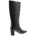 thumbnail image 2 of Marc Fisher Womens Revela 3 Faux Leather Knee-High Boots Brown 7.5 Medium (B,M), 2 of 2