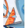 thumbnail image 4 of Baby Swimsuit Boy Kids Toddler Boys Quick Dry Swimwear Cartoon Shark Prints Sun Protection Beach Swimsuit 2Pcs Set Toddler Swimsuit Boy Orange 18 Months-24 Months, 4 of 6
