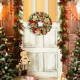 thumbnail image 2 of 18" Pre-Lit Christmas Wreath for Front Door, Artificial Xmas Wreath for Walls, Windows, Doors, Indoor Decoration, 2 of 7