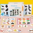 thumbnail image 2 of Juguetes Montessori de madera para niños, rompecabezas de formas de emparejamiento de sombras de frutas y animales, juego de pensamiento lógico, juguetes educativos, 2 of 4