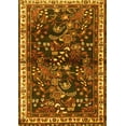 thumbnail image 1 of Ahgly Company Machine Washable Indoor Rectangle Persian Yellow Traditional Area Rugs, 5' x 7', 1 of 4