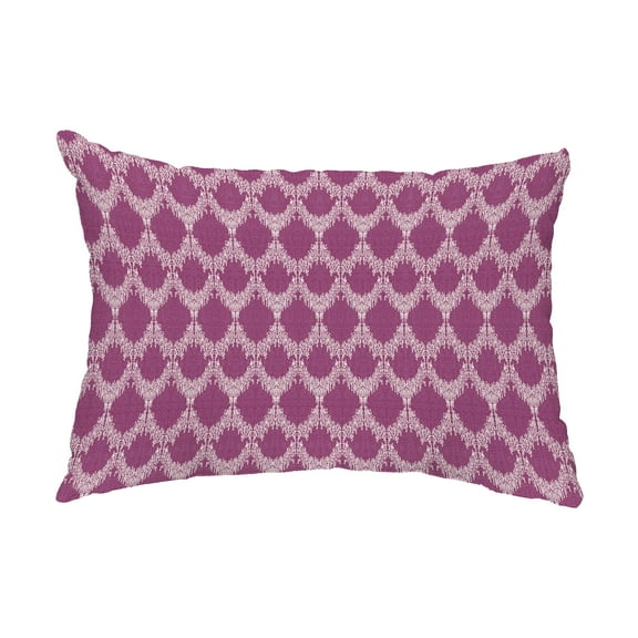 Simply Daisy, 14" x 20" Peace 2 Purple Abstract Decorative Outdoor Pillow
