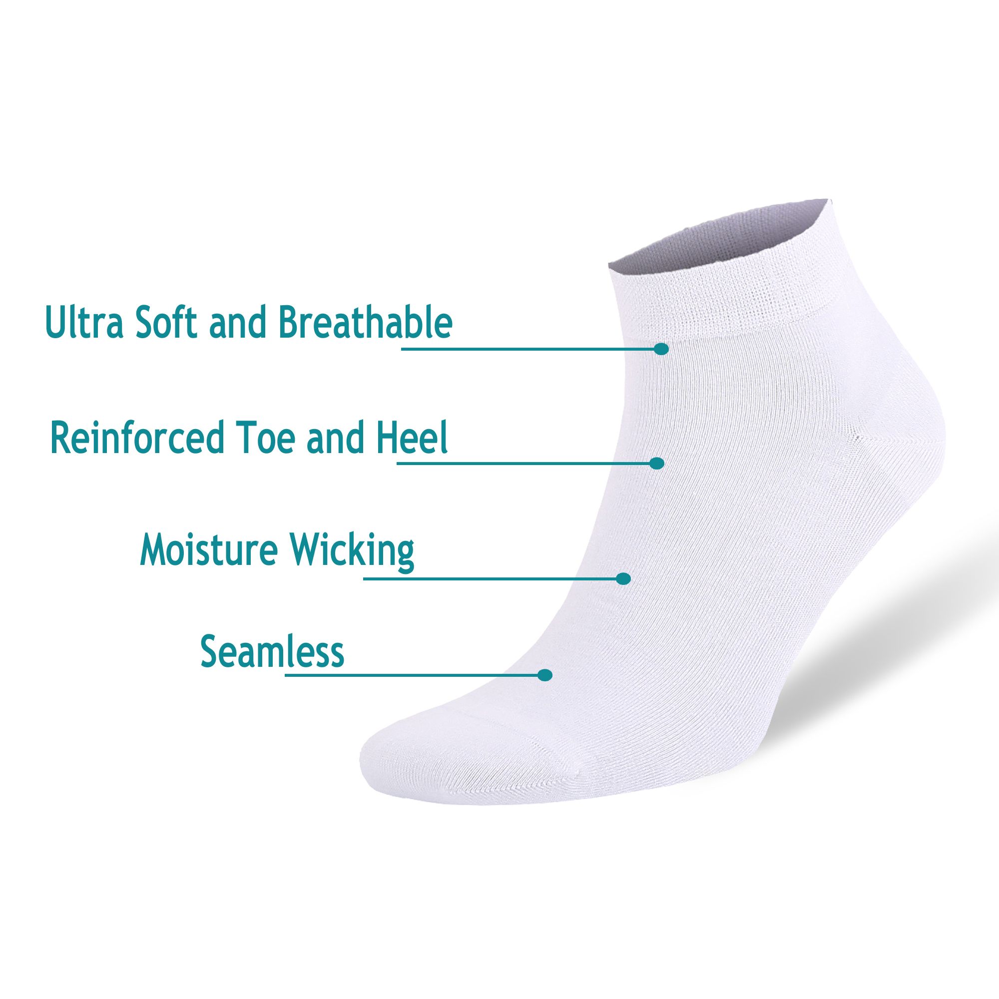 8-Pack Men's Bamboo Ankle Socks with Gift Box | Breathable & Odor-Resistant | Shoe Size 8-11.5