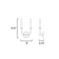 thumbnail image 3 of Maxim 10322BKSN 9 in. Wesley ADA Wall Sconce Wall Light, Black & Satin Nickel - 2 Light, 3 of 5