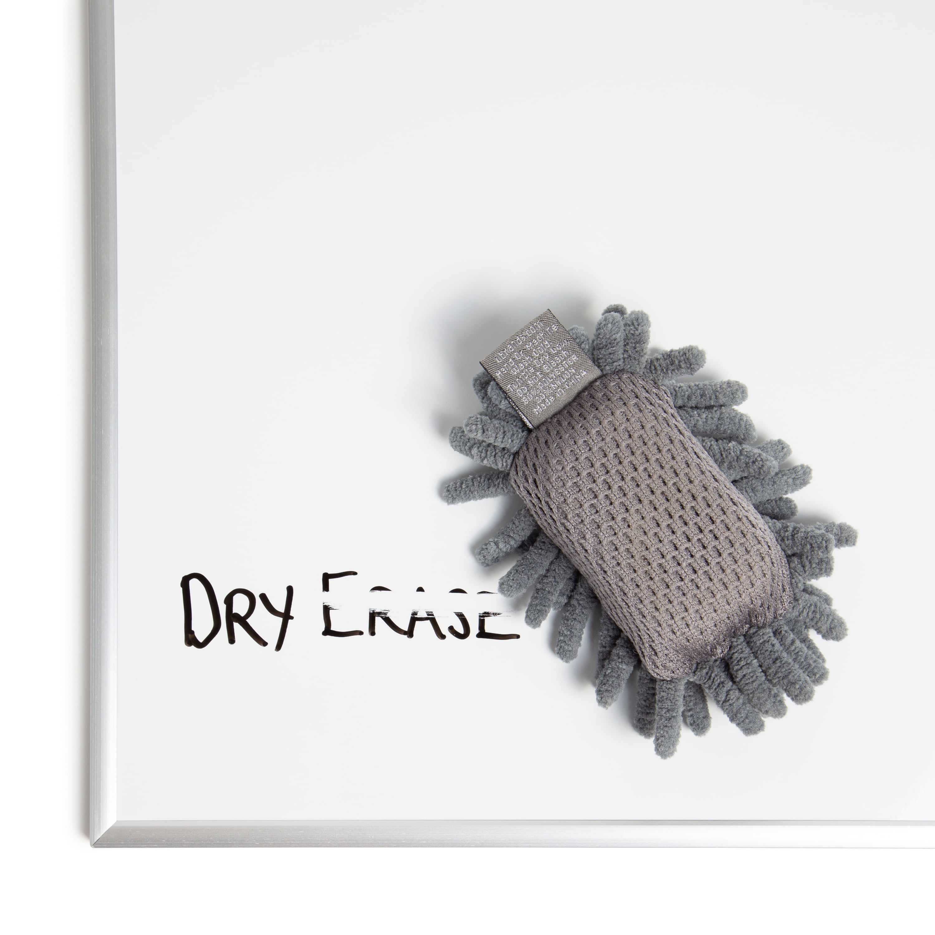 U Brands Magnetic Shag Microfiber Whiteboard Eraser, Gray, 1 Count