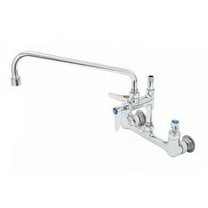 T&S Brass - 8'' Wall Mount Faucet, Ceramas, Add-On-Fct & 2'' Riser, 12'' Swing Nozzle, 1.0 GPM VR Aerator