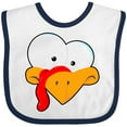 thumbnail image 3 of Inktastic Thanksgiving Goofball Turkey Face Boys or Girls Baby Bib, 3 of 4