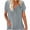Gray, variant on asdoklhq Juniors Plus Tops & T-Shirts,Women Solid V-Neck Lace Crochet Eyelet Short Sleeve Casual Shirts Blouses Tops