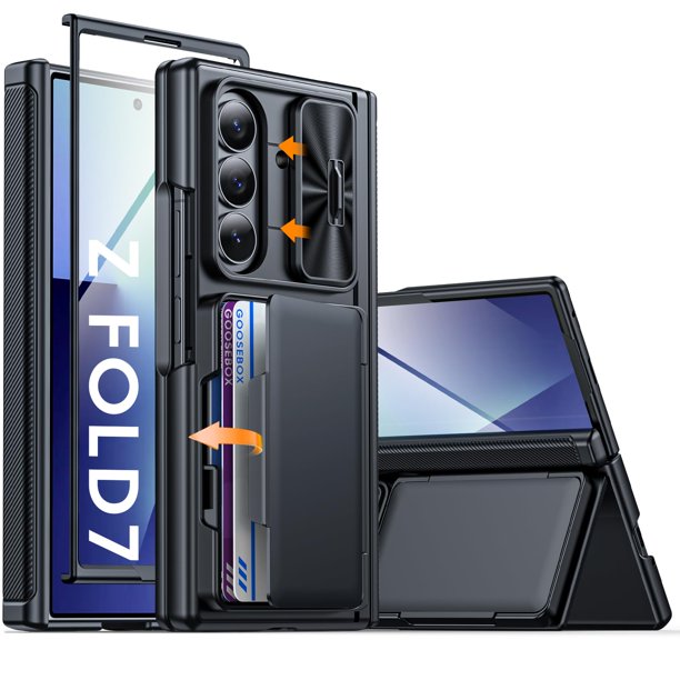 Funda GooseBox para Samsung Galaxy Z Fold 7, tipo cartera, con función atril