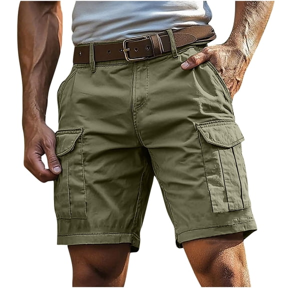 Yievot Cargo Shorts for Men Summer Outdoor Hiking Shorts Tactical Work Shorts with Pockets