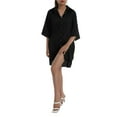 thumbnail image 6 of Aunavey Womens Button Up Sleep Shirt Boyfriend Nightshirt Pajama Top Nightgown, 6 of 8