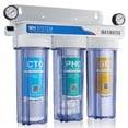 thumbnail image 1 of Max Water 3 Stage 10 inch Standard Water Filtration System, Whole House, Sediment + Anti Scale + CTO, 1 of 6