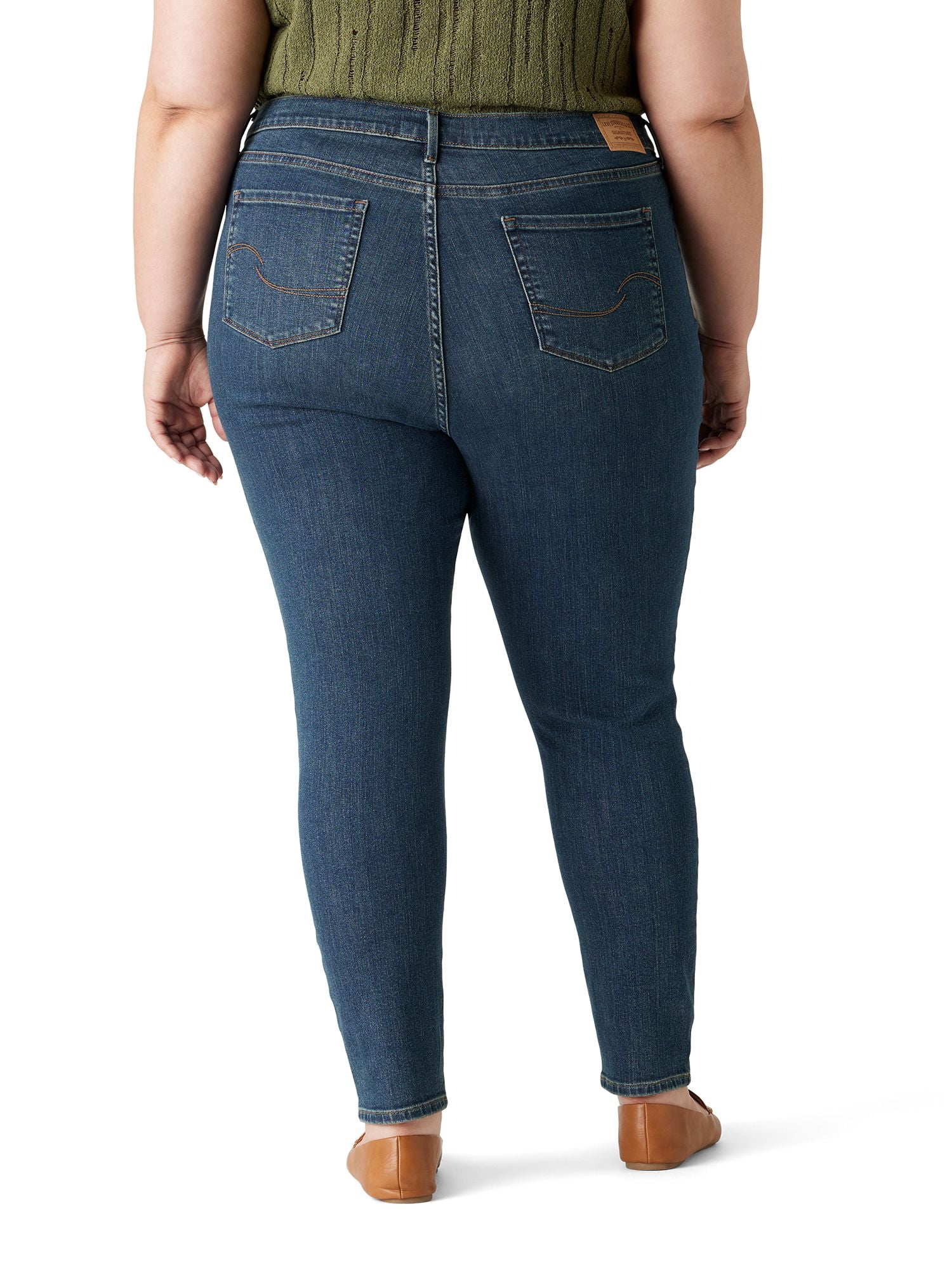 Levi Strauss Signature Women's and Women's Plus High Rise Skinny Jeans, Sizes 2-26