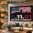 thumbnail image 4 of SharkTRUE 9/11 25th Anniversary Memorial Flag Outdoor Patriotic Day Never Forget Banner for Yard and Home Decor, 4 of 7