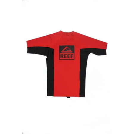 Logo Rashguard II Short Sleeve Rash Vest [Red/Black]