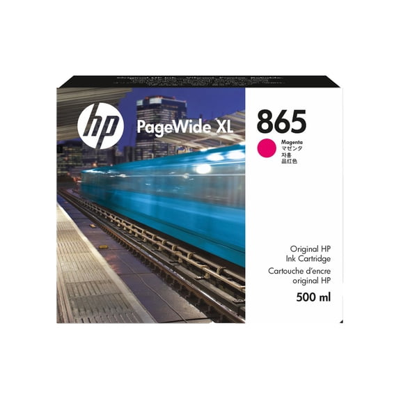 HP 865 - 500 ml - magenta - original - PageWide XL - ink cartridge - for PageWide XL 3920, 4200, 4700, 5200, 8200