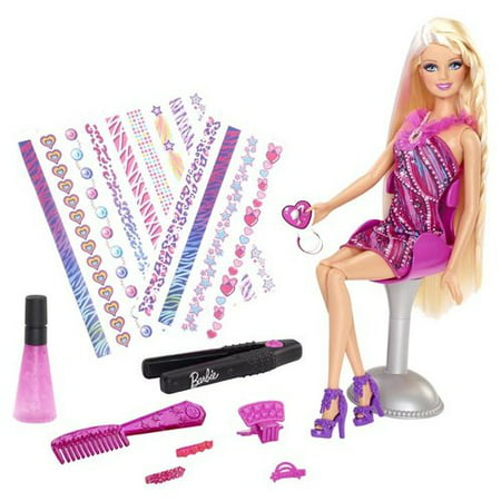 Barbie Hair Tattoos Doll - Walmart.com
