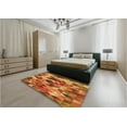 thumbnail image 4 of Ahgly Company Indoor Square Patterned Carrot Orange Area Rugs, 8' Square, 4 of 6
