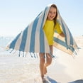 thumbnail image 5 of Unique Bargains Stripe Absorbent Quick Dry Beach Towel 2 Pack Blue/Red 71"x40", 5 of 7
